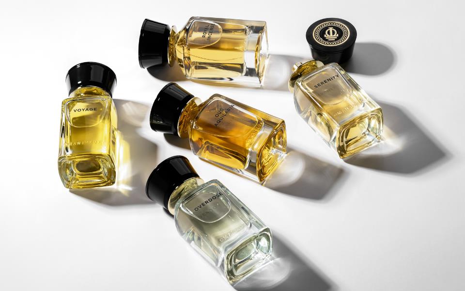 A collection of Oman Luxury fragrances